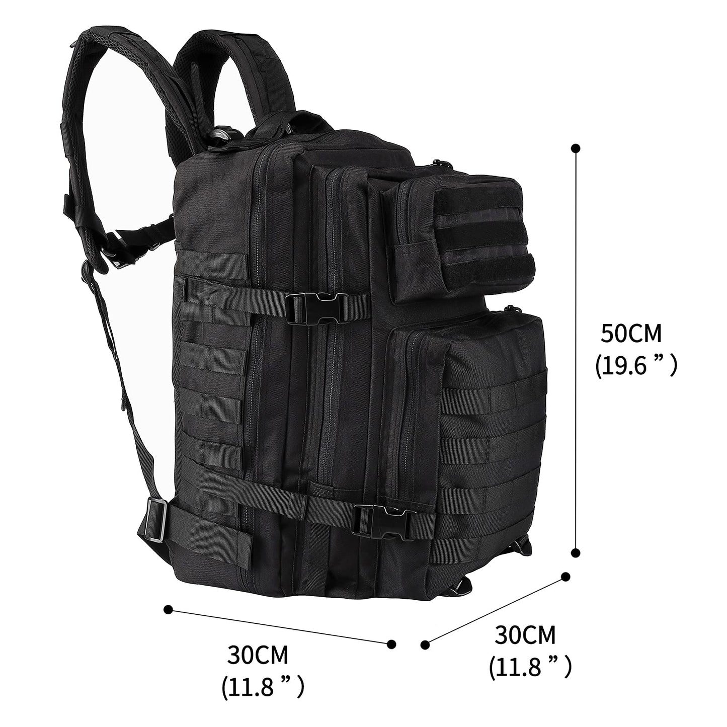 Oreunik Mochila Militar 45L Impermeable Táctica Mochila Molle Mochilas Gran Paquete de Asalto para Senderismo al aire libre, Camping, Senderismo, etc.