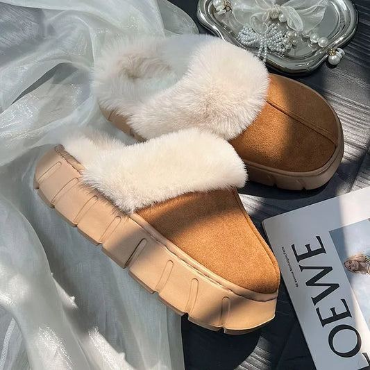 Pantuflas de interior para mujer suaves e ideales para mantener el calor en invierno.